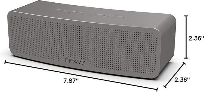 Crave Curve Portable Bluetooth Wireless Intelligent Speaker with Enhanced Bass, Built-in Microphone and Speakerphone