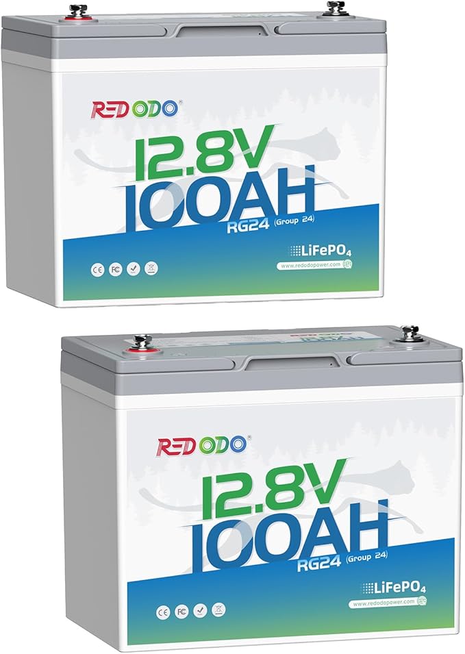 Redodo 12V 100Ah Group24 Lithium Battery