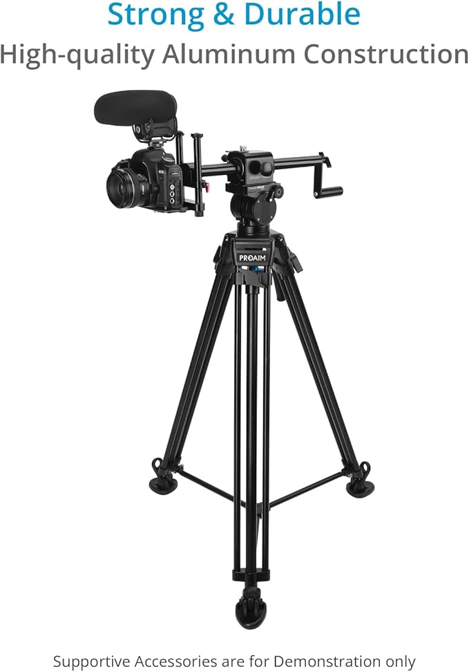 PROAIM Tango 360° Camera Rotating Dutch Angle Rig for DSLR Cameras. Height Adjustable. Payload up to 2.27kg/5lb. (P-TNGO-01)