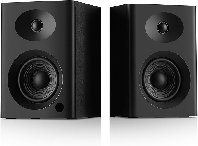NSY Audio 4-Inch Powered Bluetooth Bookshelf Speakers