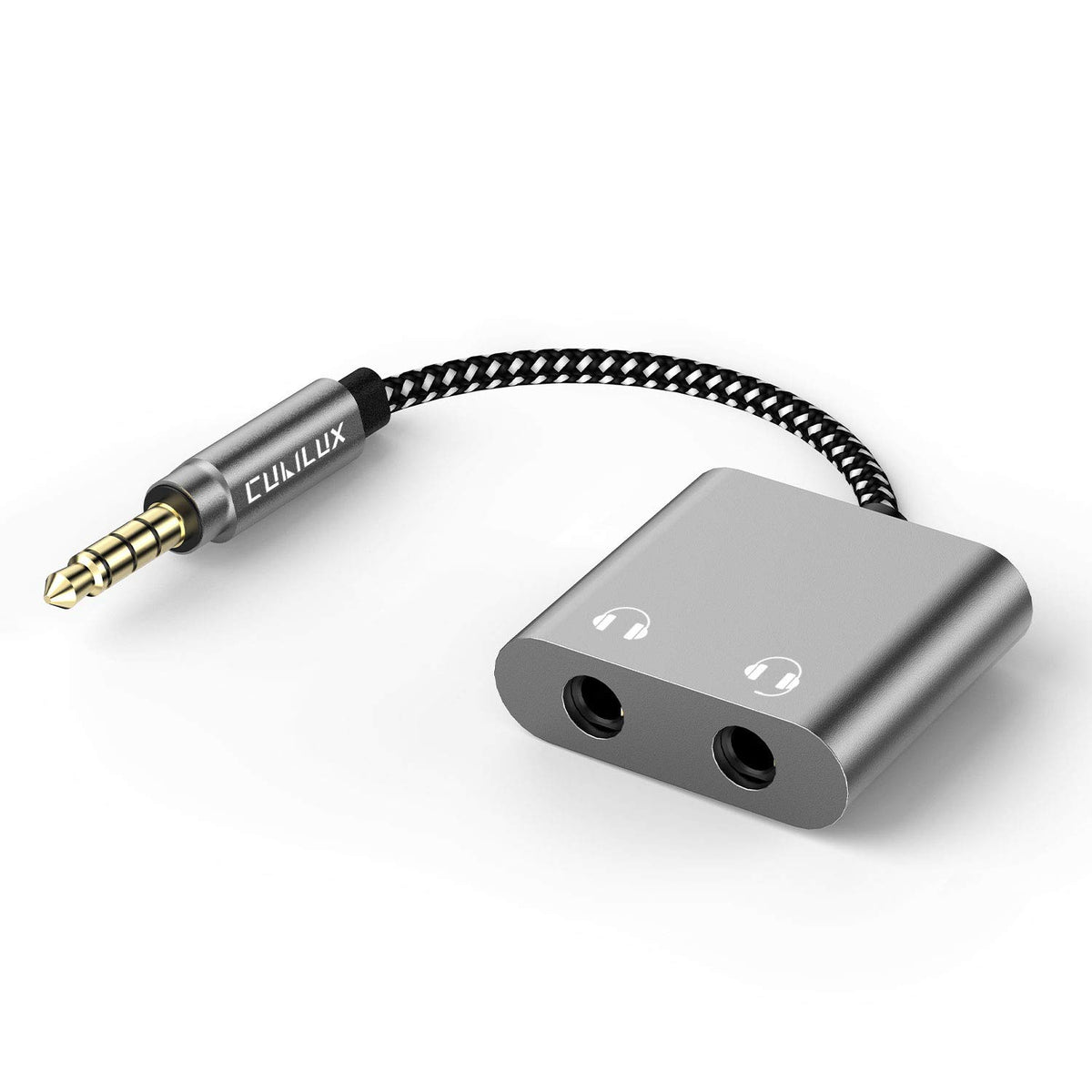 Cubilux USB C Dual Headphones Splitter Compatible with iPhone 17/16/15, iPad Pro 13/11 iPad Air 13/11 iPad 11/10, Type C to Double 3.5mm Audio Splitter, 2-Way Earphone Adapter for Phone, Tablet