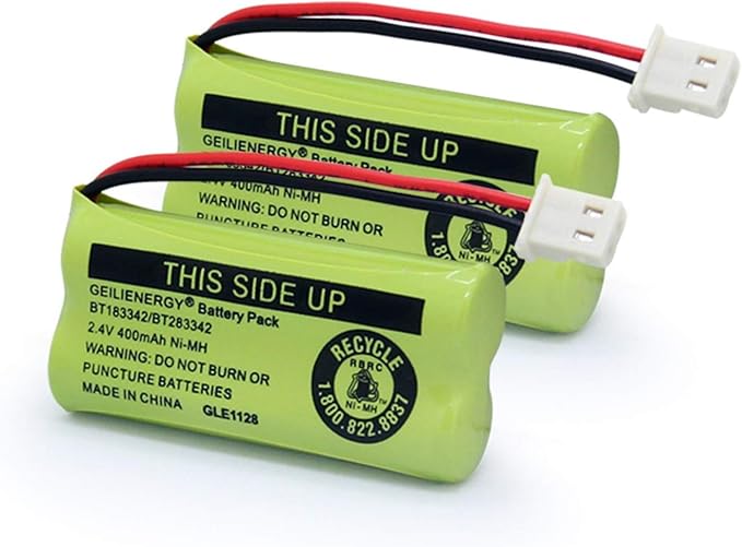 GEILIENERGY BT183342 BT283342 BT166342 BT266342 BT162342 BT262342 Battery Compatible with CS6114 CS6419 CS6719 CS6919 EL52300 CL80111 Cordless Handset Phone (Pack of 4)