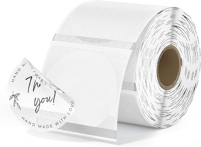 MUNBYN 2.25x1.25 Transparent Thermal Labels