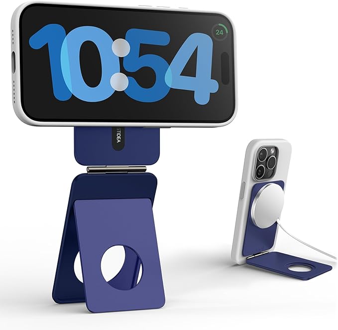 1ST IDEA for Magsafe Tripod, Tripod for iPhone Lightweight Aluminum Alloy & Angle Adjustment & Strong Magnets iPhone Tripod Stand Compatible with 17/16/15/14/13/12 (Included Metal Ring)