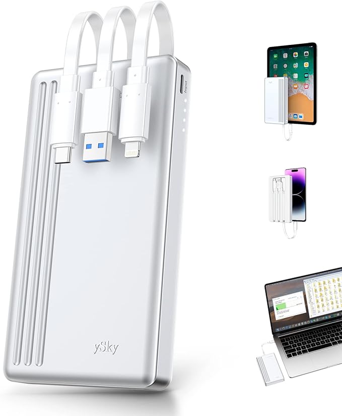 ySky MFi Certified 1TB Portable External Hard Drive for iPhone iPad MacBook Windows Computer USB C Android Phones to Backup,1TB Photo Stick for iPhone17/16/15/14/13((auto Backup)