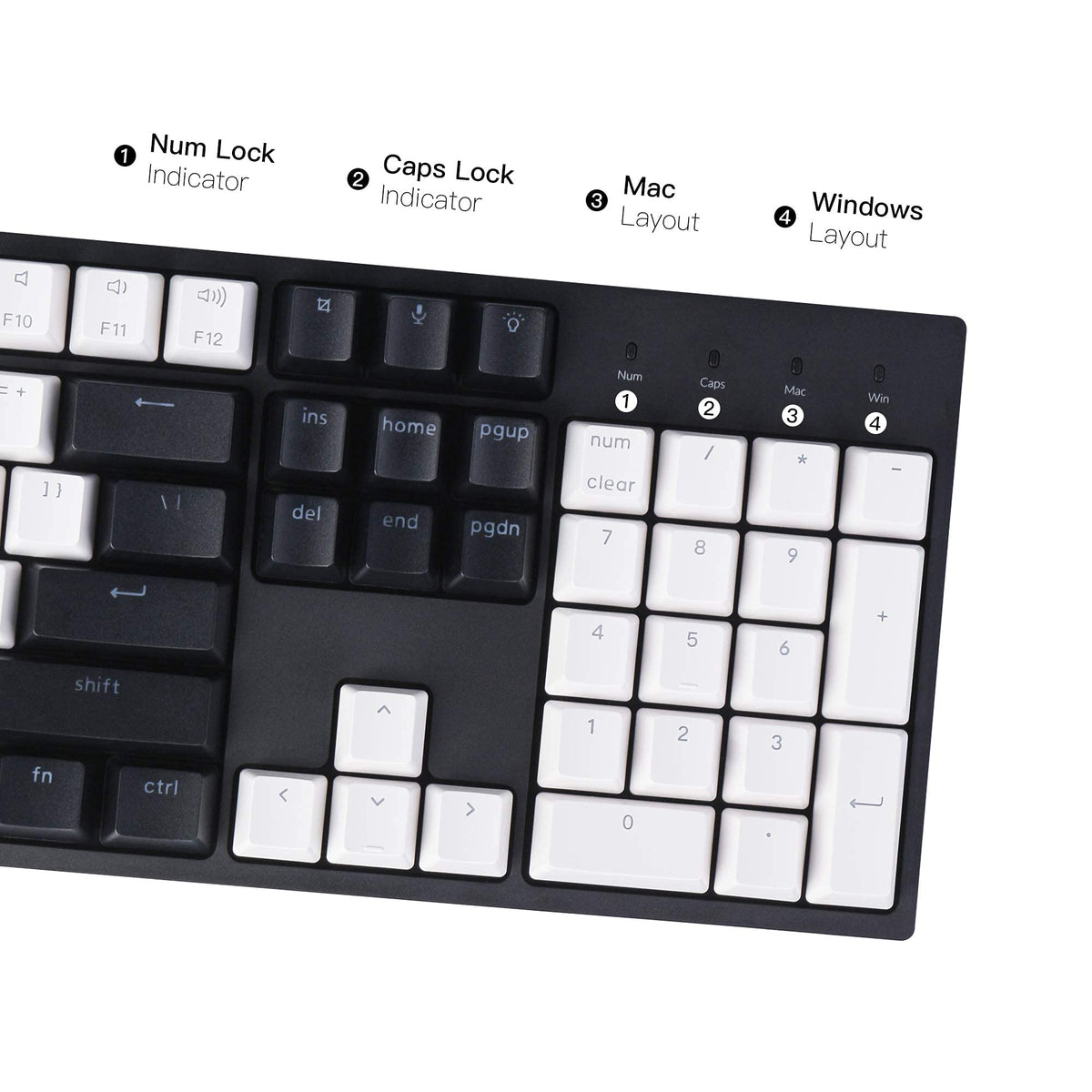 Keychron C2 Wired Full-Size Keyboard, Keychron Red Switch, RGB Backlit