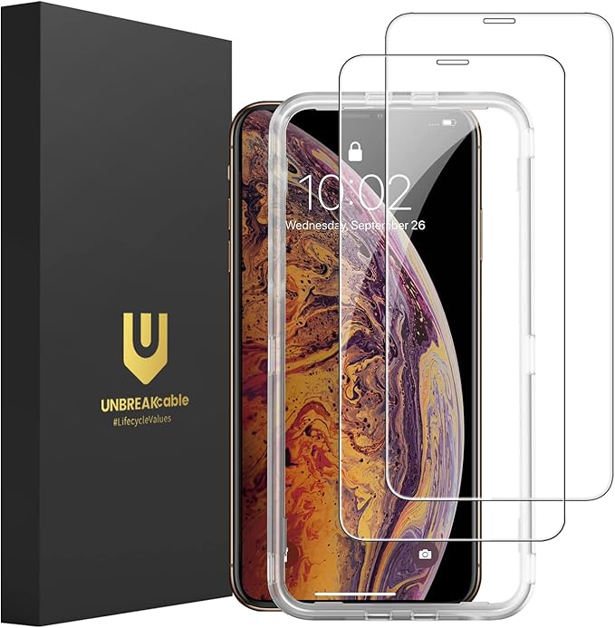 UNBREAKcable 2-Pack Screen Protector for iPhone 11/XR Tempered Glass