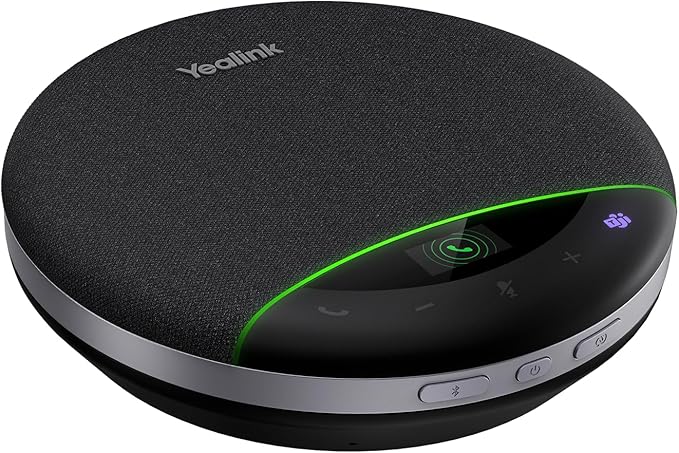 Yealink Bluetooth Speakerphone Conference Microphone Teams Certified CP700 USB Full Duplex Noise Reduction Algorithm Home Office 360° Voice Pickup (Package Without dongle)