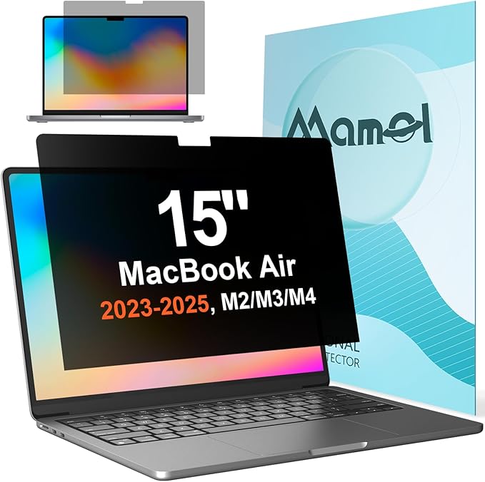 360° Privacy Screen for MacBook Pro 14 Inch (2021-2026, M1, M2, M3, M4, M5, Max), Anti Glare Blue Light Filter, Nano No Glue Anti Spy Black Protector for Mac Pro 14In Laptop Computer