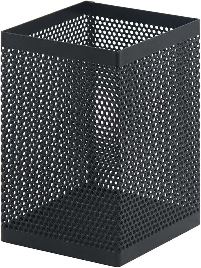 Comix Pen Holder Desk Organizer, Wire Mesh Pencil Cup with Foam Pad and Non-Slip Bottom Office Supplies Desk Accessories for Home Office School
