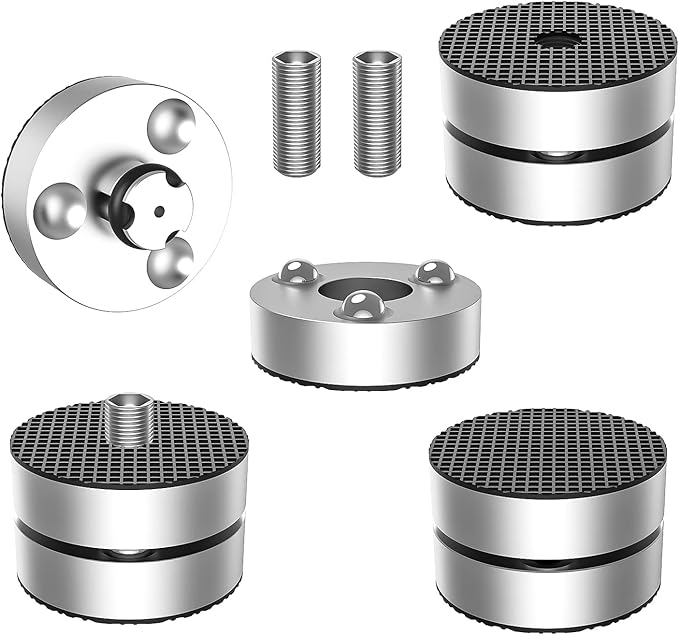 Audiocrast 4X HiFi Speaker Spikes 40×23mm Speaker Stand Feet Pads HiFi Shock Absorber Feet Aluminum Isolation Feet for Audio Speaker Subwoofer CD DVD Amplifier Turntable DAC
