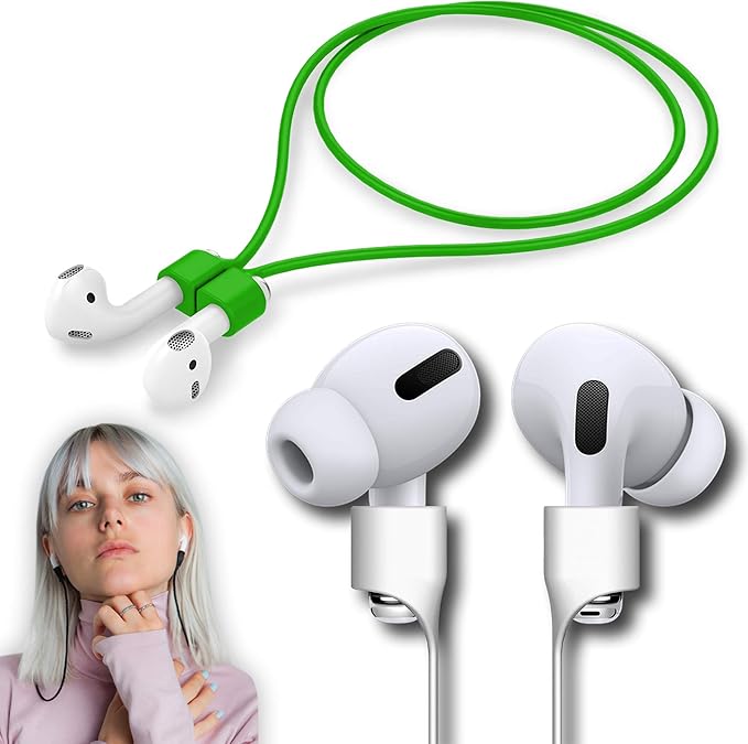 cobcobb Ultra Strong Magnetic Airpod Pro Strap Anti-Lost Cord Sports Lanyard Compatible with Airpods 3rd 2nd Generation Pro 3 2 1 (Grey)