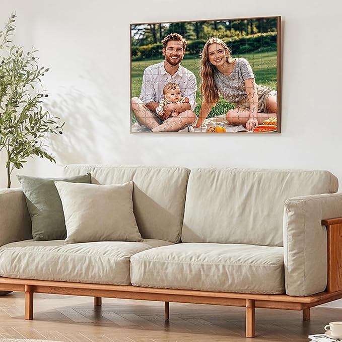 Personalized Puzzle for Photo - Custom 120/200/300/500/1000 Piece Jigsaw Puzzle for Adults & Couples & Family - Unique Gifts for Weddings, Anniversaries,Graduation- Create Your Own Puzzle with Photos