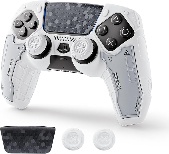 GeekShare G.S.TAC Tactical for PS5 Controller Skin Set, Anti-Slip Silicone Protective Cover Skin Case for PS5 Wireless Controller with 2 Thumb Grip Caps and 2 Stickers - for Black Myth: Wukong