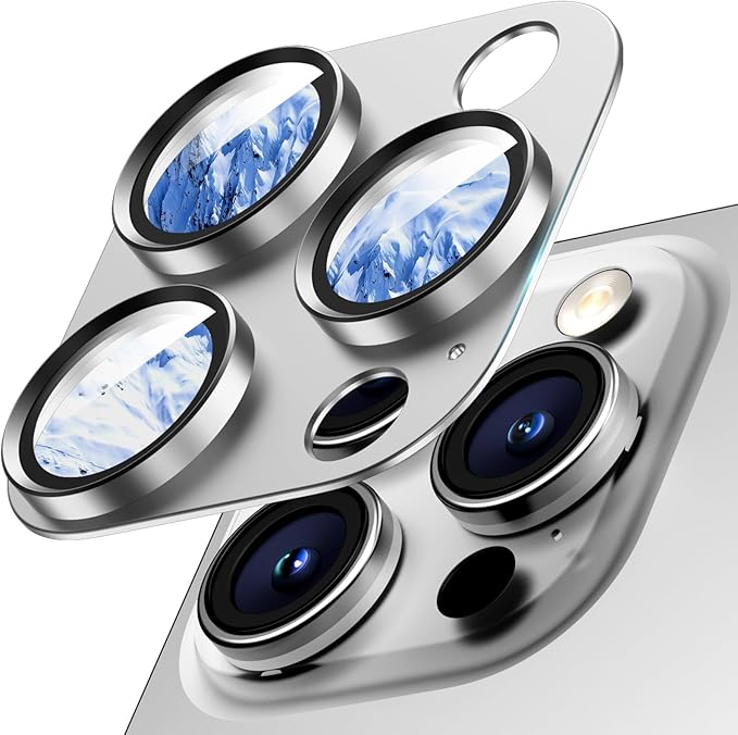 Wumigoo for iPhone 16/16 Plus/iPhone 17 Camera Lens Protector- Black