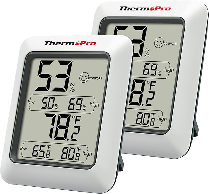 TempPro TP50 Digital Hygrometer Indoor Thermometer Room Thermometer