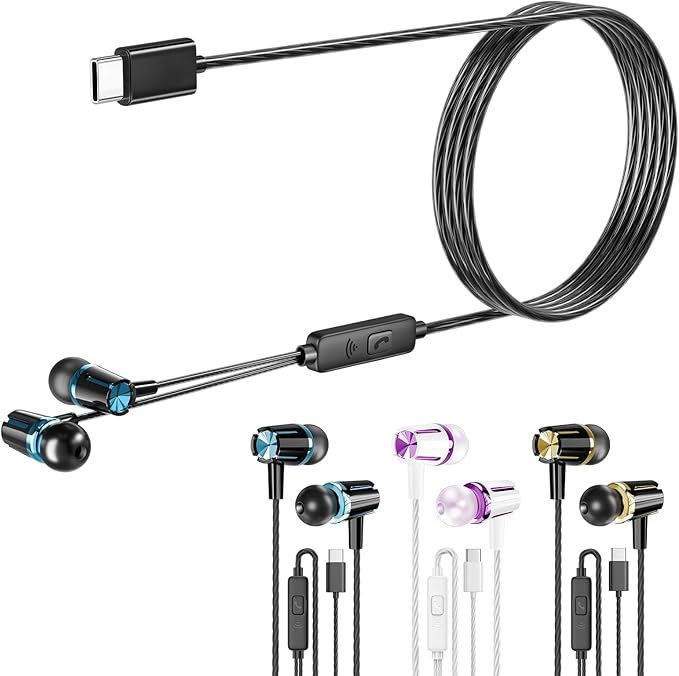 Rayleigh Wired Earbuds (5-Pack) with Microphone and Heavy Bass Stereo 3.5mm
