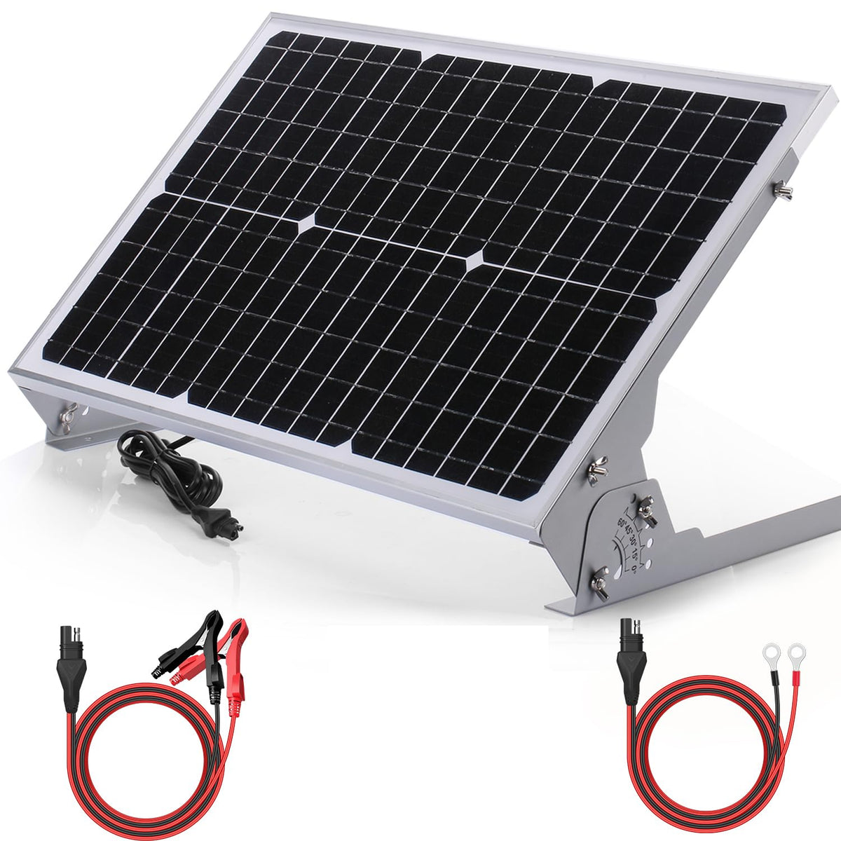 SUNER POWER 30W 12V Solar Panel Battery Trickle Charger Maintainer Ultra