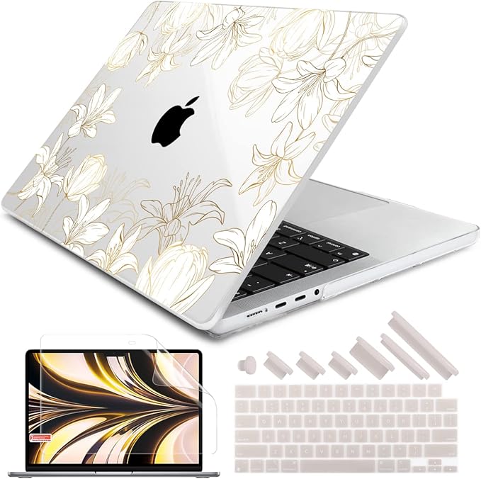 DONGKE Compatible with MacBook Pro 16 Inch Case (2026-2021 Release, M5 M4 M3 M2 M1 Pro/Max Chip), Plastic Hard Shell Cover with Keyboard Cover & Screen Protector for MacBook Pro 16"