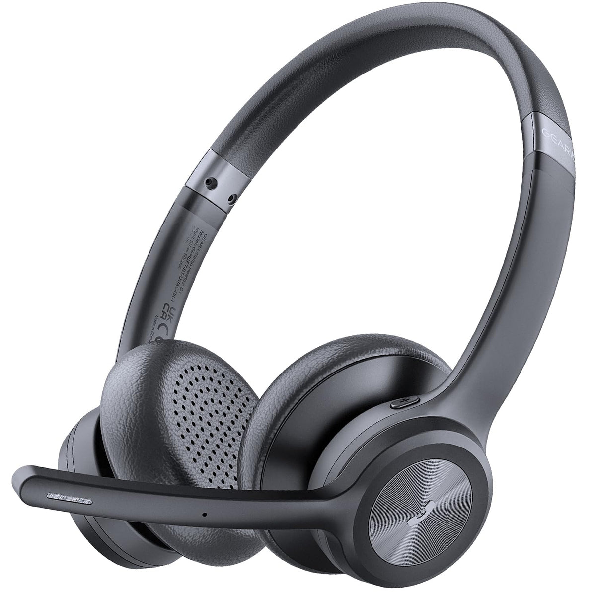 GEARit Wireless Bluetooth Headset with Mic - 35 Hrs Talk Time - for Trucker, w/Noise Cancelling Microphone & Mute Button - Easy to Set Up Wireless for Work, Phone Calls, Homes, Offices