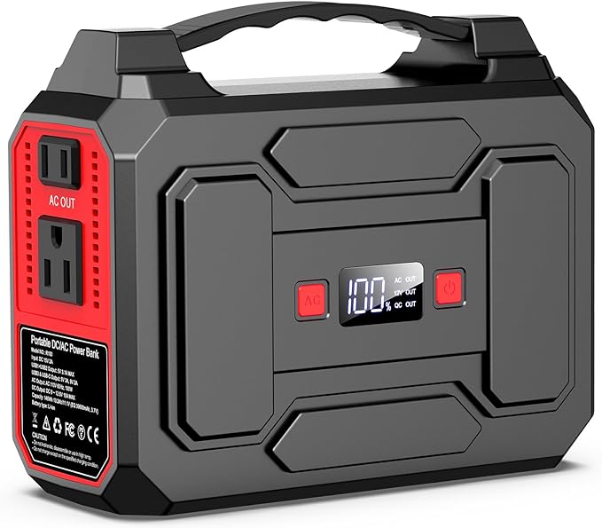 Solar Powered Generator, 100W Portable Power Station with Solar Panels 40W