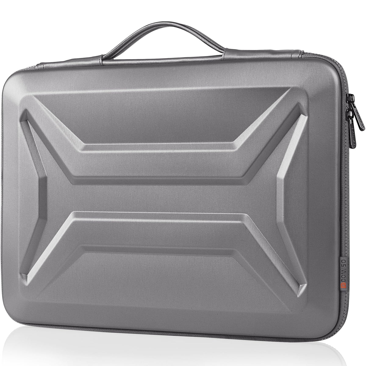 DOMISO 15.6-16 Inch Laptop Hard Case, Waterproof Shockproof Hard Shell Laptop Sleeve Protective Carrying Case with Retractable Handle for Macbook Pro/Lenovo IdeaPad Legion/HP ENVY/Dell XPS,Black