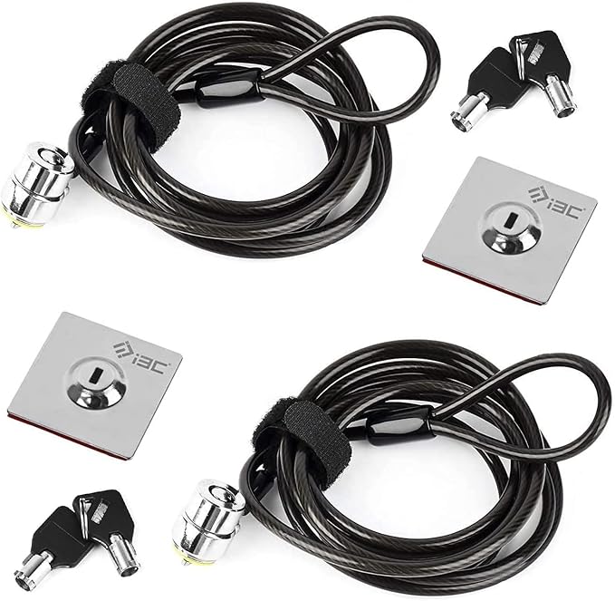 I3C Laptop Cable Lock Hardware Security Cable Lock Anti Theft Combination Lock, Laptop-Computer-Security-Locks for Laptop PC Monitors Projectors Docks Tablet Notebooks (10pack)