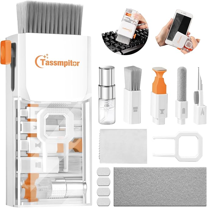 All-in-1 Keyboard Cleaner Laptop Cleaning Kit,Computer Screen-Safe Tools