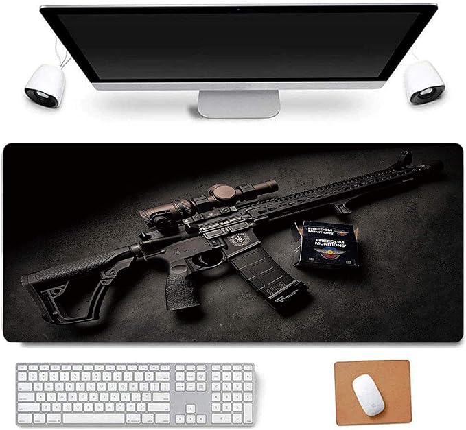RTGGSEL 31.5x11.8 Inch Non-Slip Long Extended Large Gaming Mouse Pad with Stitched Edges XL Laptops Keyboard Mouse Mat(KB)