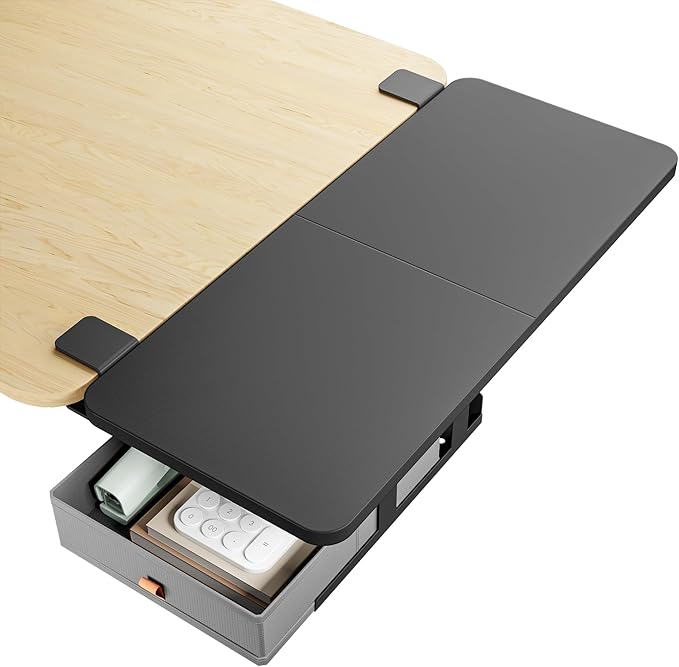 PEGZONE Desk Extender Tray, 28" x 12", with Storage Drawer