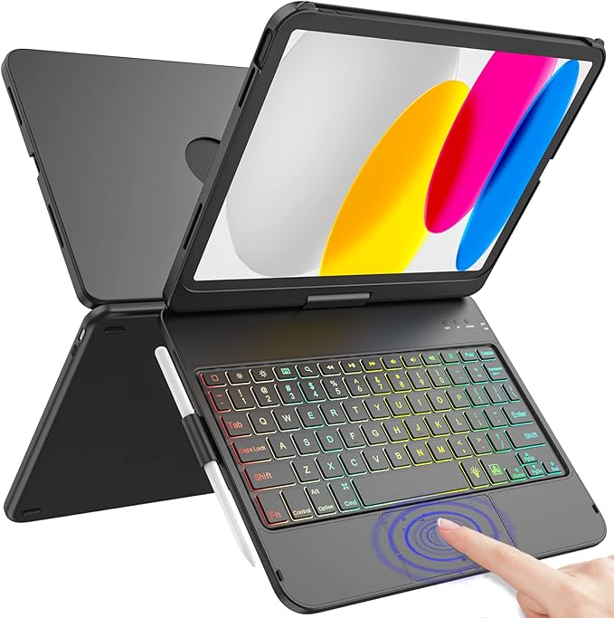 Touch Keyboard Case for iPad A16 11th Generation/10th Generation 10.9 inch