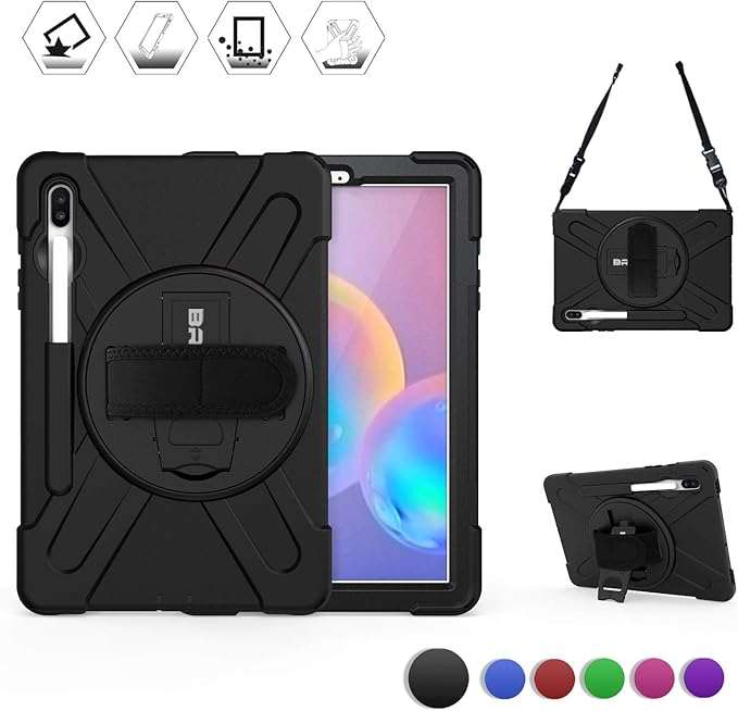 BRAECN Case for Galaxy Tab S6: 10.5" 2019 Samsung SM-T860/T865/T867 Black