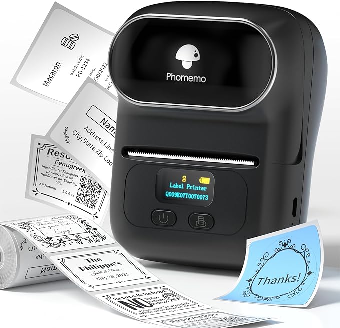 M110 Label Makers - Portable Bluetooth Thermal Label Maker Machine