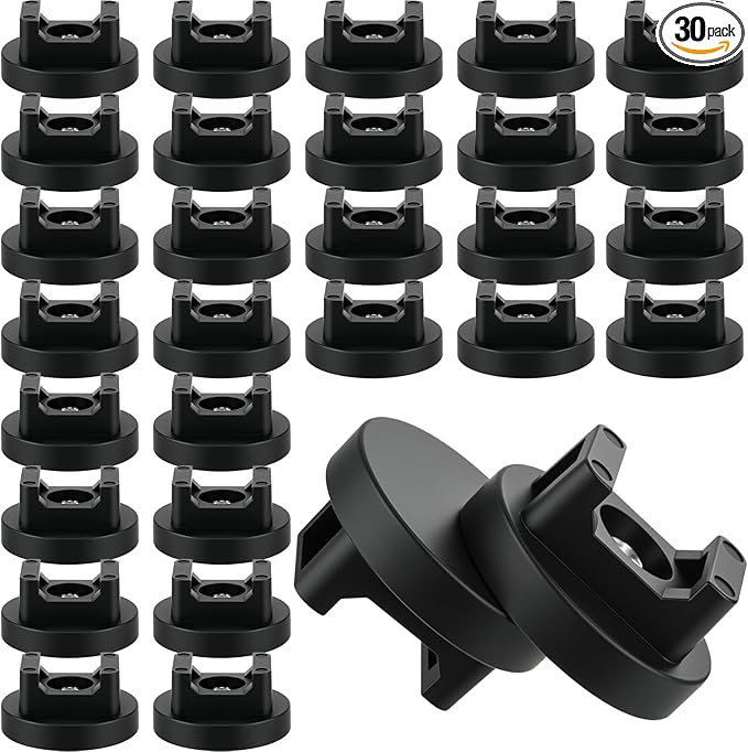 Yookeer Magnetic Zip Tie Mount Base Black Magnetic Cable Clips Wire Holder Multipurpose Cable Ties Management Base Electrical Supplies for Wire