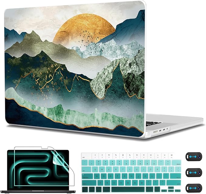 CISSOOK Compatible with MacBook Pro 13 inch M2 M1 Case 2025-2020