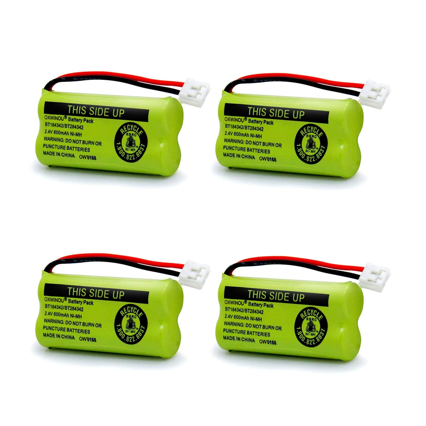 OXWINOU 2.4v BT184342 BT284342 BT18433 BT28433 BT183348 BT283348 BT-1011 Replacement Battery Compatible with Phone CS6209 CS6219 CS6229 DS6151 89-1330-01-00 CPH-515D(2-Pack)