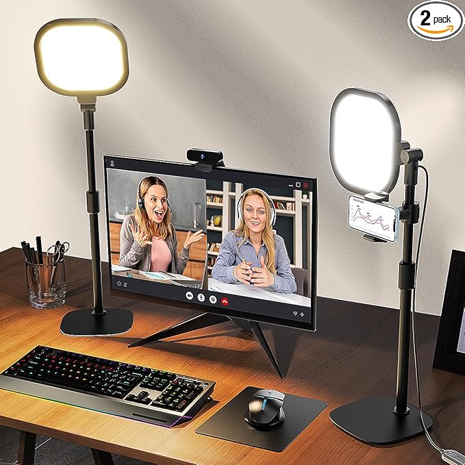 LitONES Video Conference Lighting for Zoom with Stand, 30 Modes, CRI>98