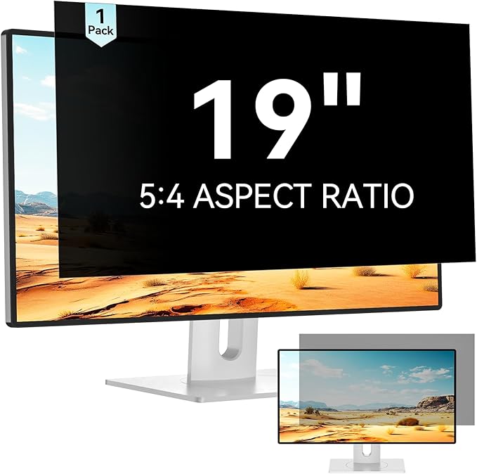 Mamol Laptop Privacy Screen 16 Inch, Compatible with Lenovo, HP, Dell, Acer, Asus, Thinkpad, Envy, Xps - 16:9 Aspect, Anti Blue Light Glare, Removable Privacy Shield, Anti-Scratch Screen Protector