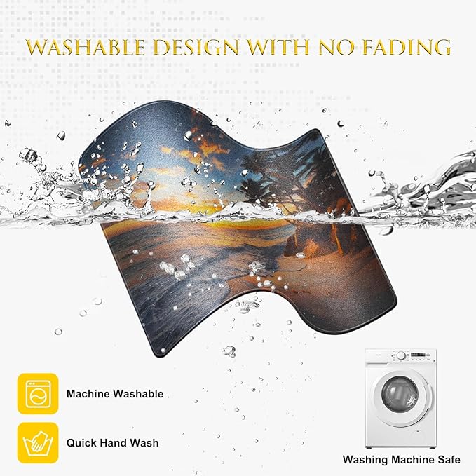 JIKIOU 3 Pack Mouse Pad with Stitched Edge, Comfortable Mouse Pads with Non-Slip Rubber Base, Washable Mousepads Bulk with Lycra Cloth, Mouse Pads for Computers Laptop Mouse 10.2x8.3x0.12in Sunset