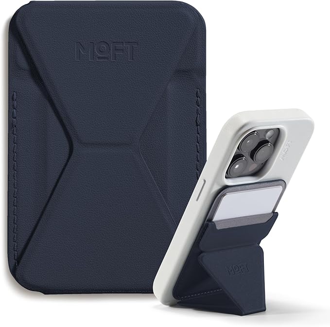 MOFT Magnetic Wallet Stand Compatible with iPhone 17/16/15/14/13/12 Series, Angle Adjustment & Magsafe Compatible MOVAS Phone Stand