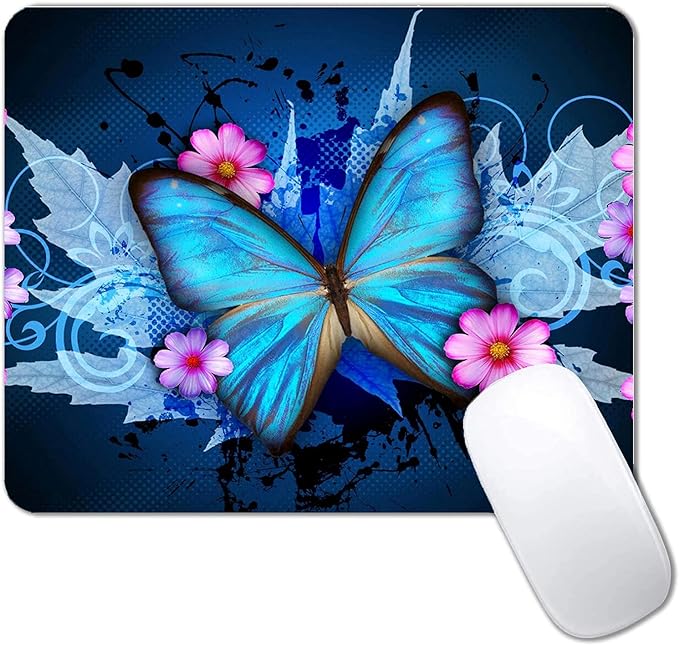 Lotus Mouse Pad Non-Slip Rubber Base Gaming MousePads for Computers Laptop Office,Cute Mouse Pads with Designs for Women,9.5"x7.9"x0.12" Inch(240mm x 200mm x 3mm)