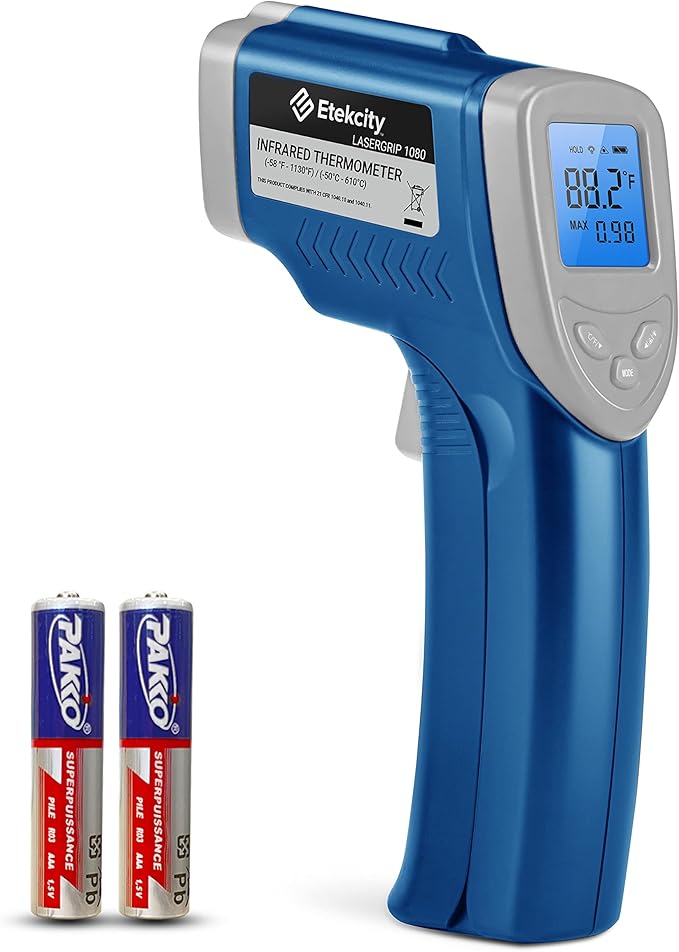 Etekcity Infrared Thermometer Laser Temperature Gun, Color Display