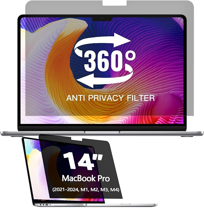 360° Privacy Screen Protector for MacBook Air 15 inch (2023-2026, M2-M5)