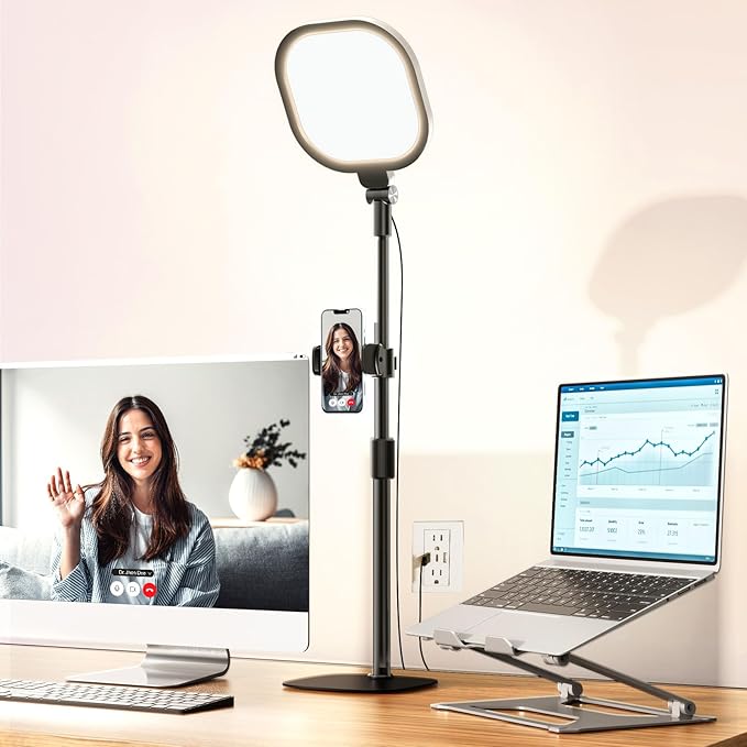 LitONES Video Conference Lighting for Zoom with Stand, 30 Modes, CRI>98