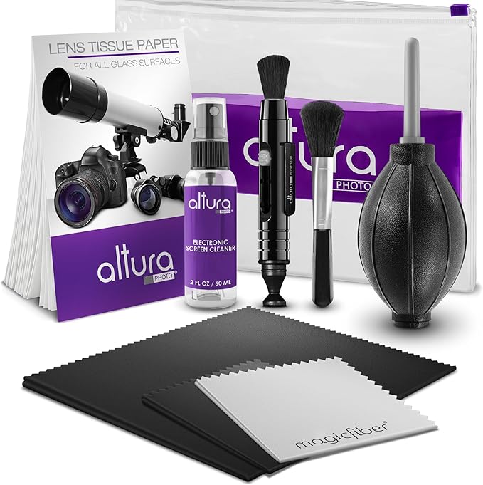 Altura Photo Camera Cleaning Kit, All-Natural Lens Cleaner, DSLR Mirrorless