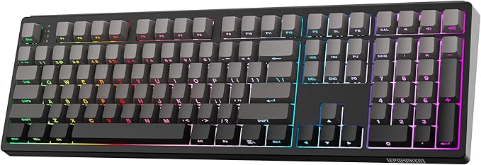 EPOMAKER TH108 Full Size Mechanical Keyboard, Wireless Gaming Keyboard with 8000mAh Battery, Creamy Gasket, 108 Keys, Hot Swap, Custom Driver
