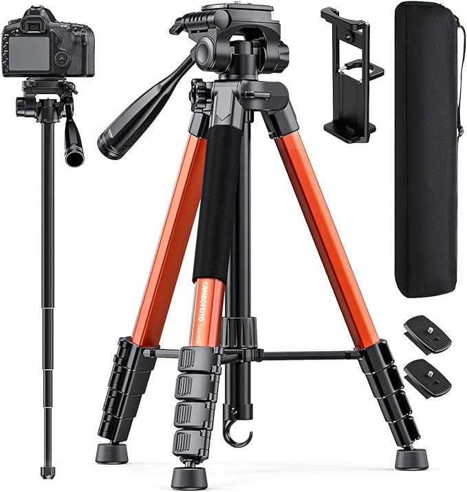 CAMBOFOTO 73" Camera Tripod and Monopod
