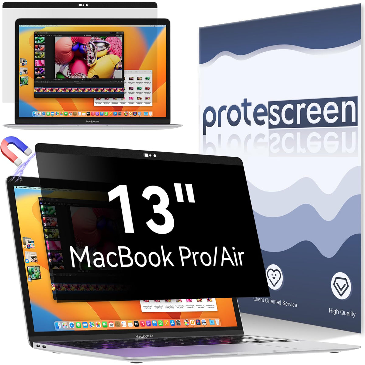 Privacy Filter Compatible with 12.3 inch Surface Pro 7 Plus/7/6/5/4/3