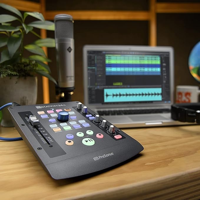 PreSonus ioStation 24c 2x2, 192 kHz, USB Audio Interface and Production Controller with Studio One Artist and Ableton Live Lite DAW Recording Software