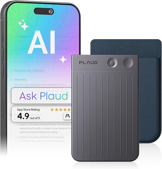 Plaud Note AI Voice Recorder Transcribe & Summarize, Non-Pro Version